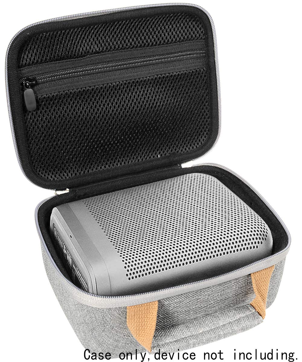 InGo Portable Bluetooth Speaker Case for Bang & Olufsen Beoplay P6 Portable Bluetooth Speaker, Extra Shock Absorbing Soft Foam Padding, Zipper mesh Accessory Pocket, Featured Contrast Color Handle WGear