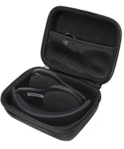 WGear Headset Case Compatible with Logitech H800 Bluetooth Wireless Headset and Mic Plantronics PLNAUDIO478 Stereo USB Headset, with mesh Accessory Pocket for Cable, Amplifier WGear