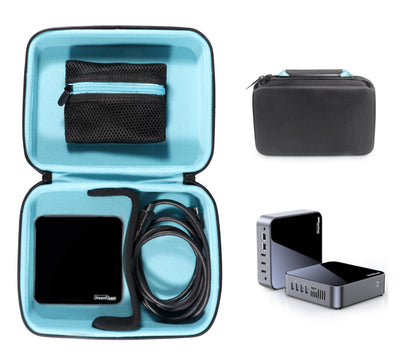 GETGEAR portable Mini Computer Case compatible with DreamQuest Mini Desktop Computer, KAMRUI AK1 PRO, GMKtec Nucbox G3/ G2 GETGEAR