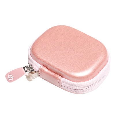 Designed Protective Case for Hearing Aid, Hearing Amplifier, Personal Sound Amplifier, Hearing Device, Listening Device, Strong Mini Case with Mesh pocket(Rose gold) GETGEAR
