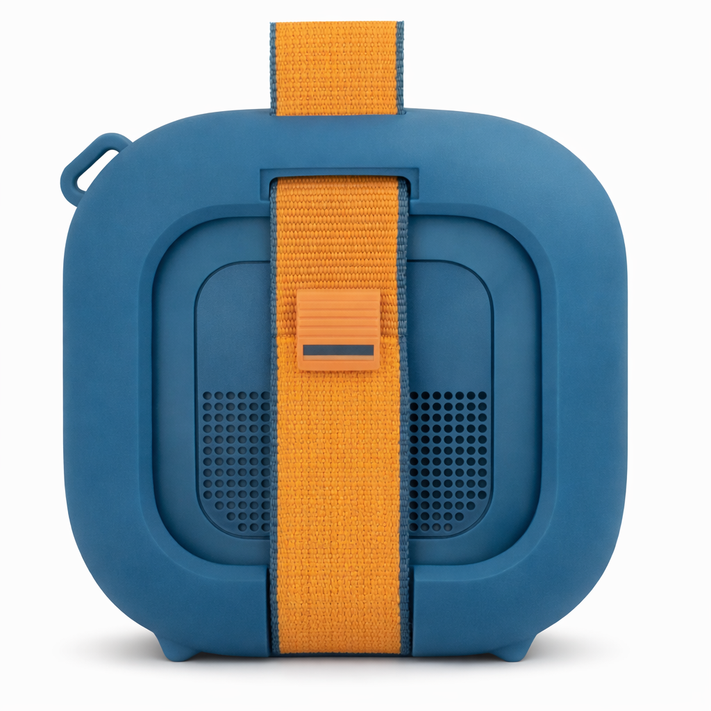 GETGEAR Protective Silicone case for Bose New SoundLink Micro Portable Bluetooth Speaker (2nd Gen) -Anti-Slip Silicone Cover with Stand Feet,Carabiner & Adjustable Neck Strap getgearcase