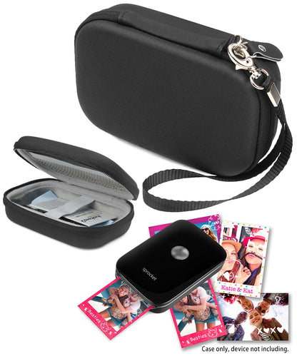 Shockproof Travel Easy Carrying Case for HP Sprocket Portable Photo Printer and Polaroid Zip Mobile Printer, Mesh Pocket for Cable, Printing Paper and Other Accessories