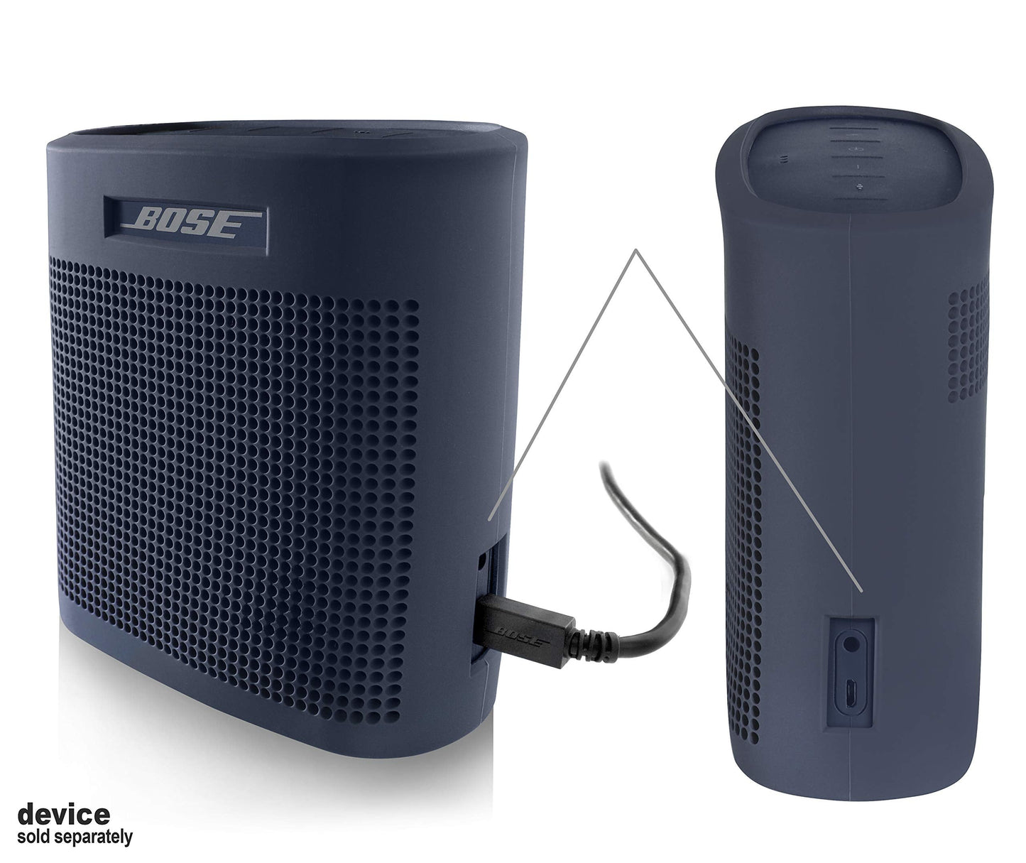 GETGEAR Tailor Made Silicon Cover for Bose SoundLink Color Bluetooth Speaker II, Safeguard from Shock, Shake and Scratch, Fully Cover with Sound Through Design GETGEAR
