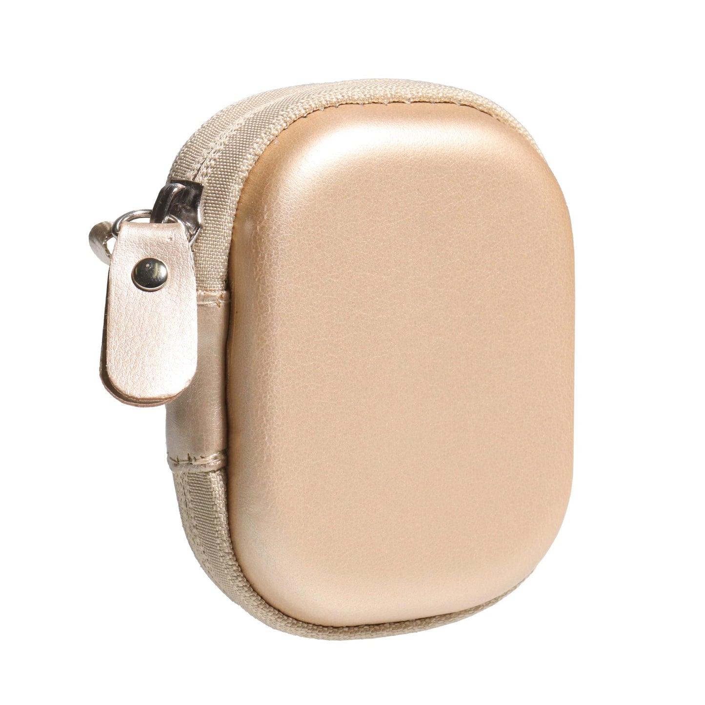 Designed Protective Case for Hearing Aid, Hearing Amplifier, Personal Sound Amplifier, Hearing Device, Listening Device, Strong Mini Case with Mesh pocket(Rose gold) GETGEAR