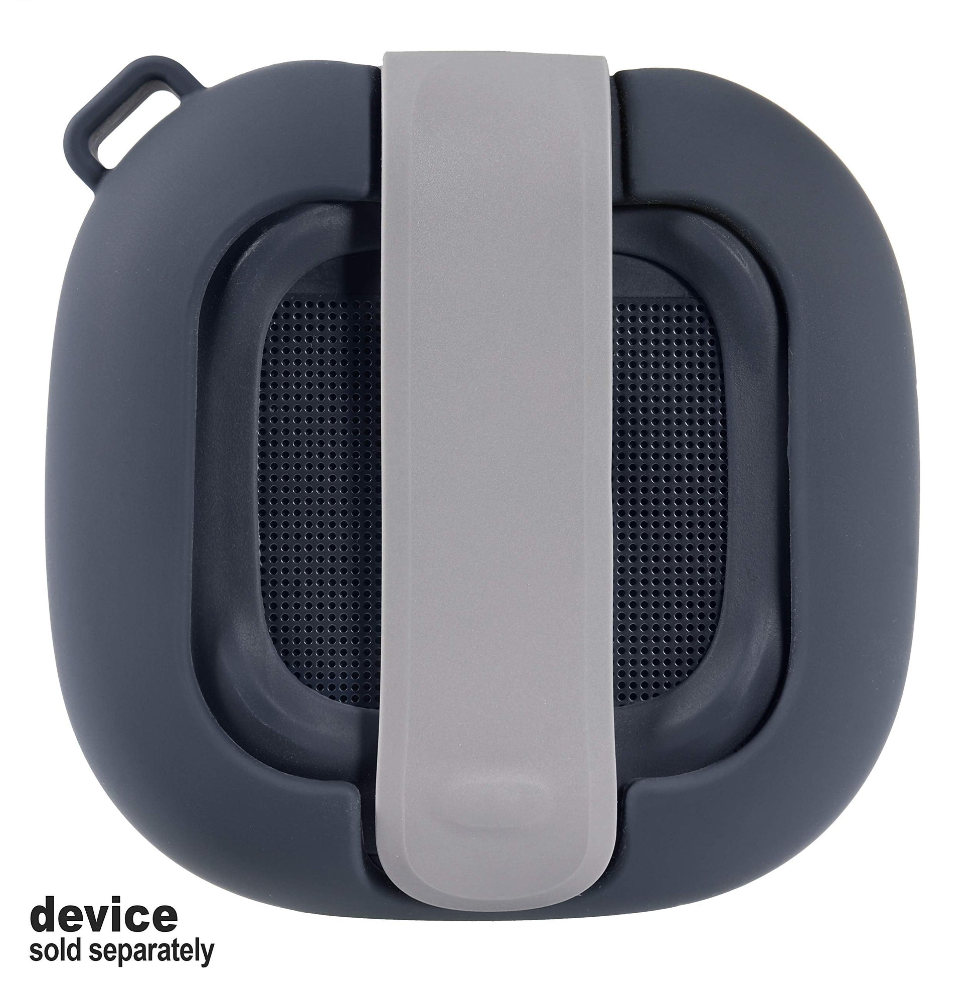 Feature Protective Case for Bose SoundLink Micro Bluetooth Speaker by WGear, Featured Design with mesh Pocket for Cable and Other Accessories, Elastic Strap to Secure Device WGear