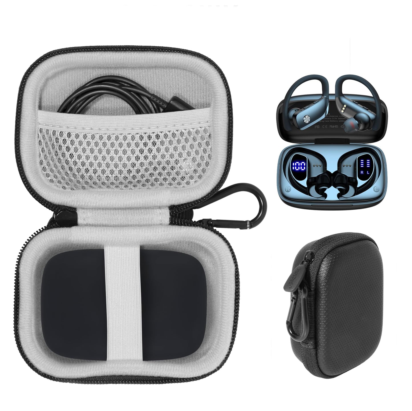 getgear case for bmani Wireless Earbuds Bluetooth Headphones 48hrs Play Back Sport Earphones GETGEAR