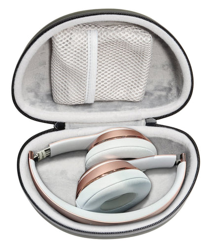 Turf Green Protective Case for Beats Solo 3 Wireless On-Ear Headphones, Also for Solo 2 Wired and Solo HD, Featured in Matching Color and Shape, Accessories Pocket, Detachable Wrist Strap WGear