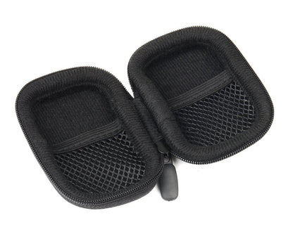 WGear Designed Protective Case for Hearing Aid, Hearing Amplifier, Personal Sound Amplifier, Hearing Device, Listening Device, Strong Mini Case with Mesh pocket, Universal design (Ballistic Black) WGear