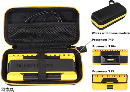 GETGEAR Stud Sensor Case compatible with Franklin ProSensor 710, 710+, T13 mesh pocket for other accessories, Contrast orange color to match your sensor, Easy to hold strap GETGEAR