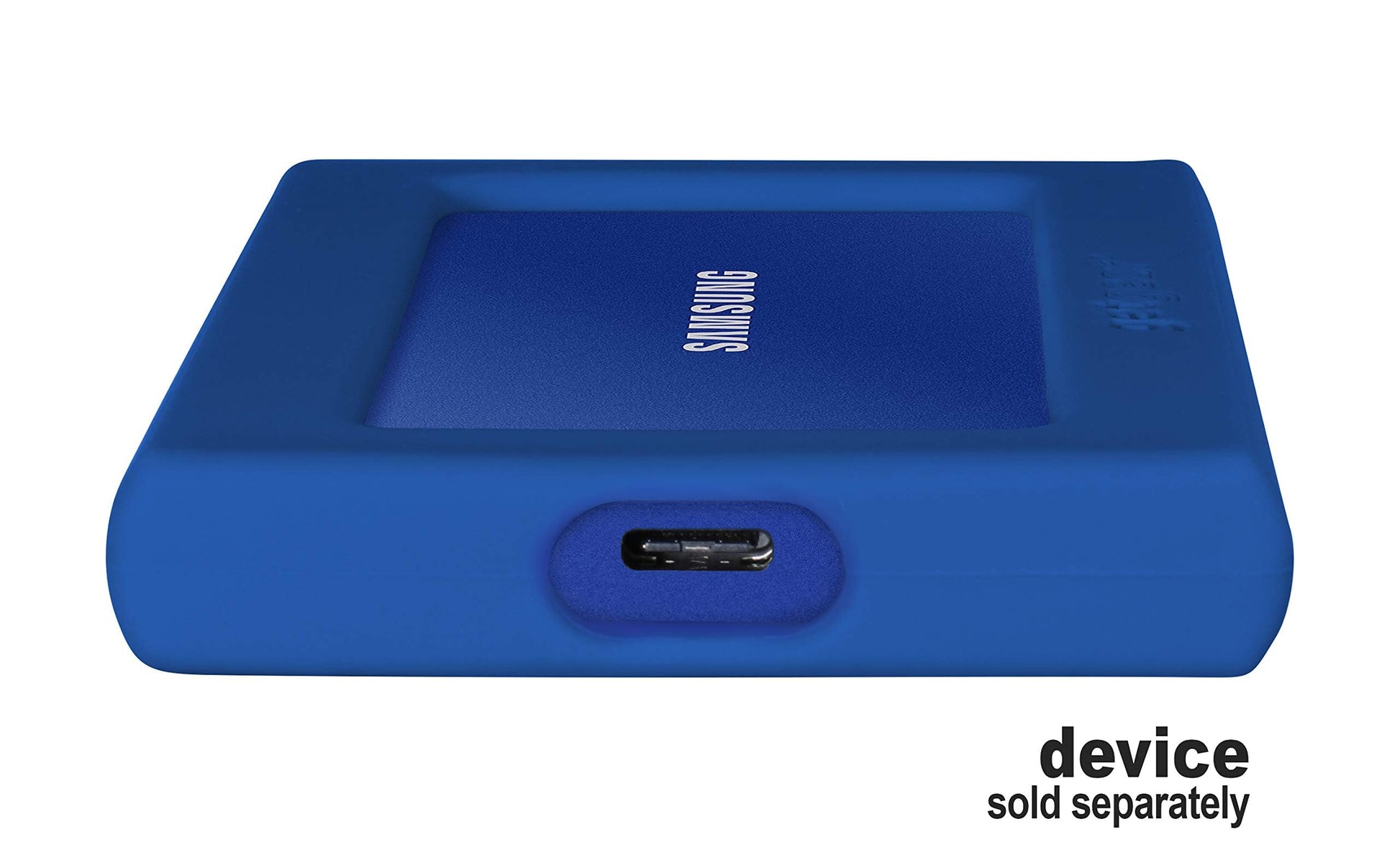 getgear Silicone Bumper for Samsung T7 Touch Portable SSD - 1TB, 2TB, 500GB, USB 3.2, Strong-Shock Absorbing, Slip-Resistant- Black GETGEAR