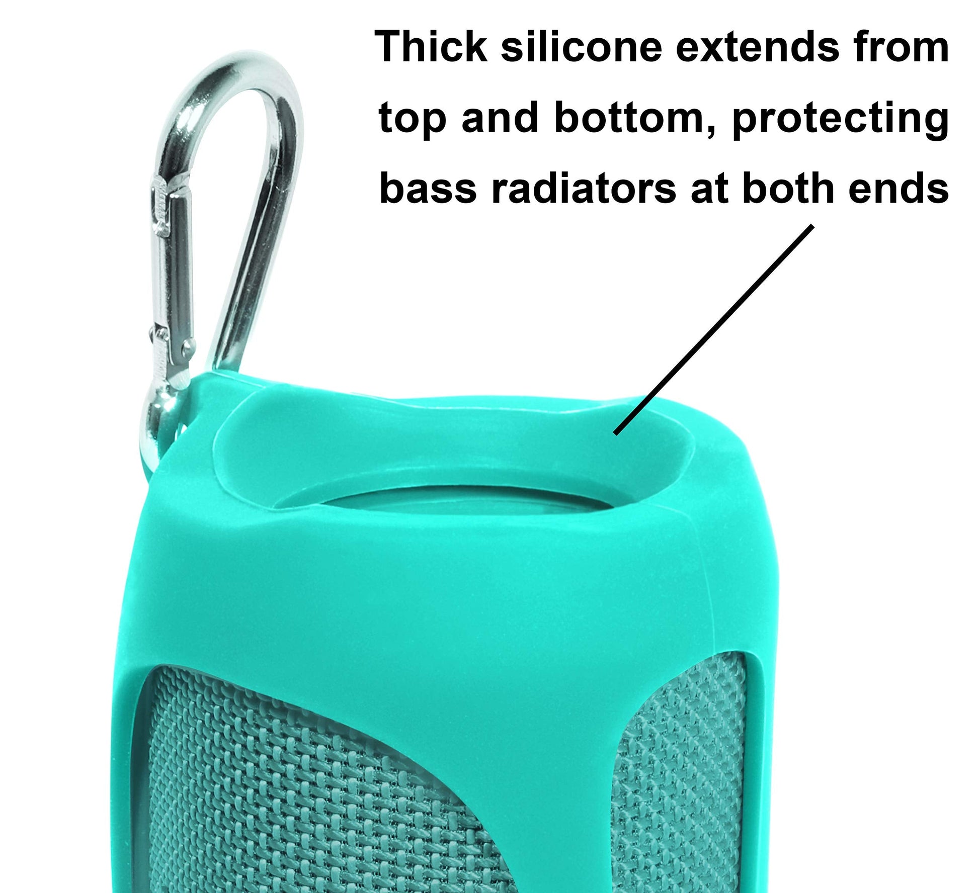 GETGEAR Silicone Cover Sleeve forJBL Flip 4 Waterproof Portable Bluetooth Speaker, Customized Design Skin Portable Protection Solution, Best Matching in Shape and Color GETGEAR