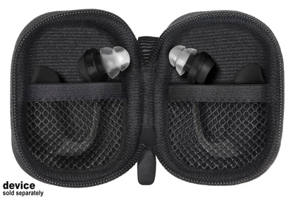 Designed Protective Case for Hearing Aid, Hearing Amplifier, Personal Sound Amplifier, Hearing Device, Listening Device, Strong Mini Case with Mesh pocket(Rose gold) GETGEAR