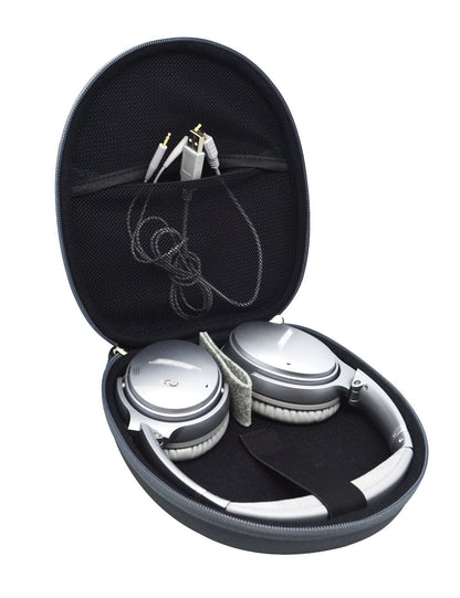 GETGEAR Designed Protective Case for Sony Extra Bass Headphone Like XB950N1 Noise Canceling, XB950B1, MDRXB650BT, Removable Pouch for Cable, Amplifier, Elastic Fastening Strap