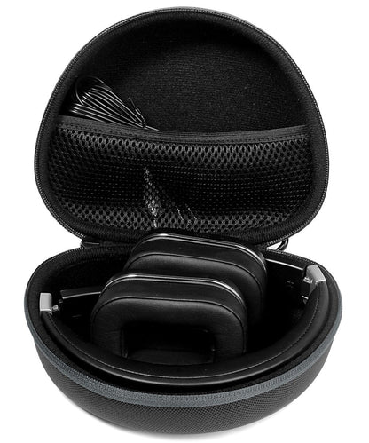 Foldable Headphone Case for Studio3, Studio2, Studio, Mpow 059/ Mpow H1/H2/H5/Thor, Audio-Technica ATH-M50x/M50/M70X/M40x/M30x/M20x, Bluedio Turbine T2s, T2 & T2, Black+Gray Zip WGear