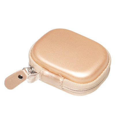 Designed Protective Case for Hearing Aid, Hearing Amplifier, Personal Sound Amplifier, Hearing Device, Listening Device, Strong Mini Case with Mesh pocket(Rose gold) GETGEAR