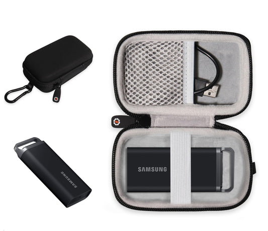 Getgear Portable Case Compatible with Samsung T5 EVO Portable SSD2TB, 4TB, 8TB GETGEAR
