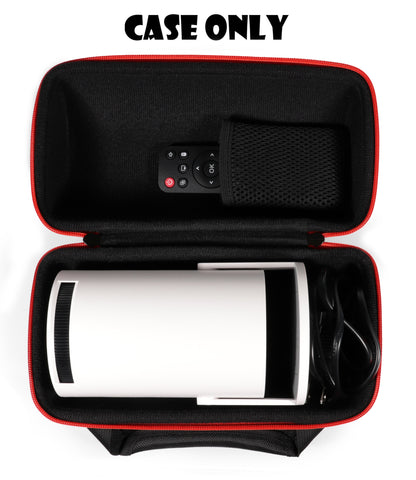 Mini Projector Carrying Case Compatible with Alwtniet, Magcubic, PANSEBA, HY300 – Travel Organizer for Projector, Remote, Charger & HDMI Cable getgearcase