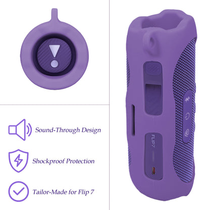 GETGEAR Silicone Cover Sleeve for JBL Flip 7 - Portable Waterproof and Drop-Proof Speaker, Customized Design Cover Portable Protection Solution, Best Matching in Shape and Color getgearcase