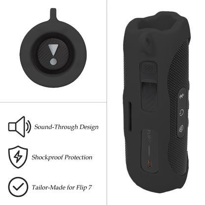 GETGEAR Silicone Cover Sleeve for JBL Flip 7 - Portable Waterproof and Drop-Proof Speaker, Customized Design Cover Portable Protection Solution, Best Matching in Shape and Color getgearcase