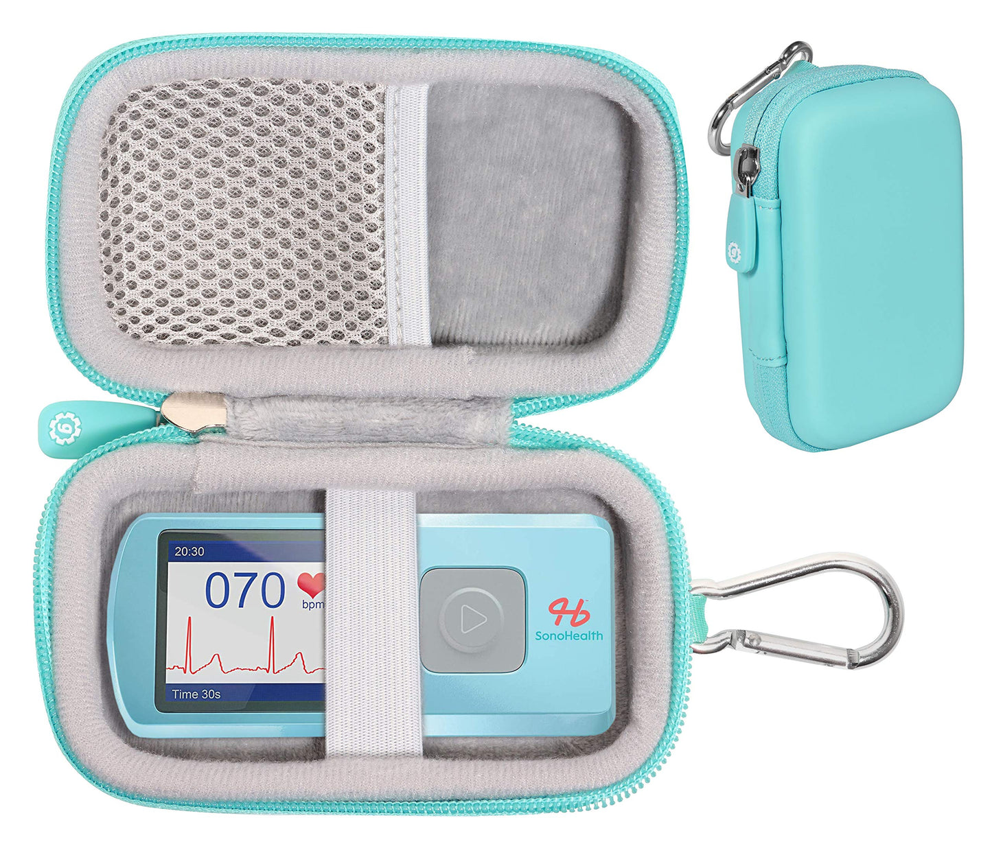 GETGEAR case for EKG/ECG Heart Rate Monitor Like SonoHealth, EMAY, OXPROVO, CONTEC, Facelake (Purple) Note: CASE ONLY GETGEAR