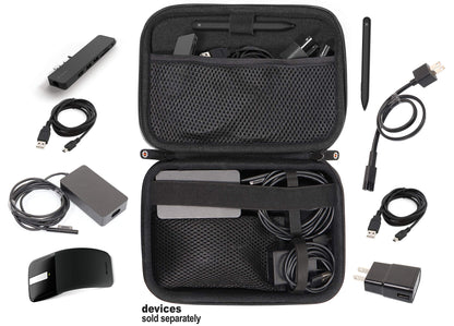 Microsoft Surface Accessories organizing case, by getgear, for Surface Dock, Surface Charger Adapter, Surface Arc Mouse, Surface Pen, Surface USB 3.0 Hub Docking Station and Others GETGEAR