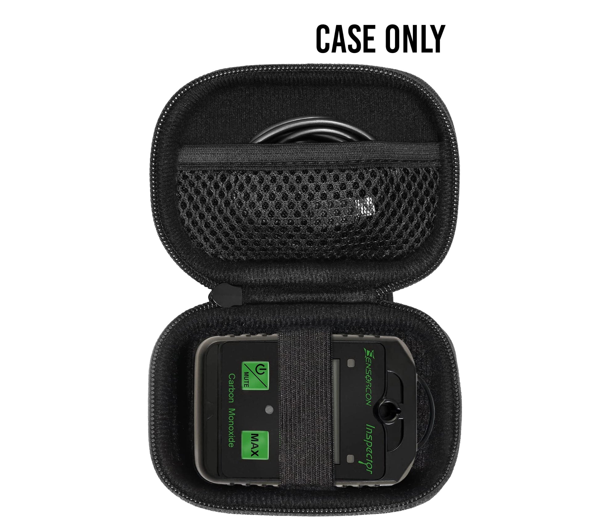 GETGEAR Carbon Monoxide Monitor Case for Sensorcon Inspector/Inspector 2, Industrial/Industrial PRO CO Carbon Monoxide Monitor, AV8 Inspector, mesh pocket for USB cable GETGEAR