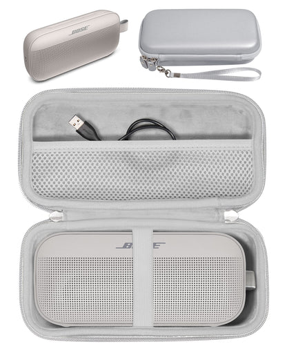 GETGEAR Case for Bose SoundLink Flex Bluetooth Portable Speaker by getgear, mesh Pocket for Charger Cord, Detachable Wrist Strap GETGEAR