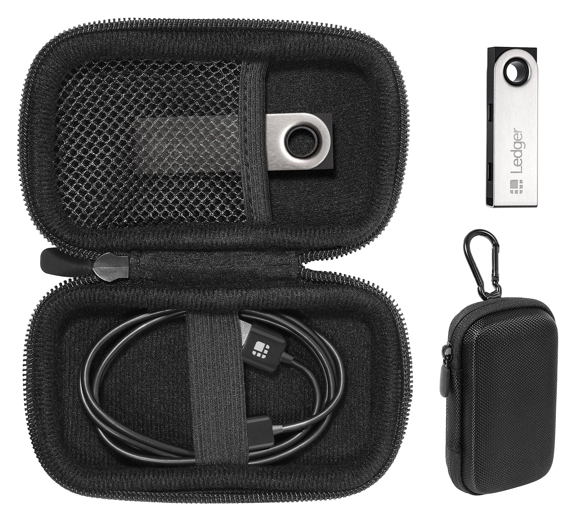 getgear case for Ledger Nano S and Ledger Nano X, Also Good for Other Bitcoins and USB Flash GETGEAR