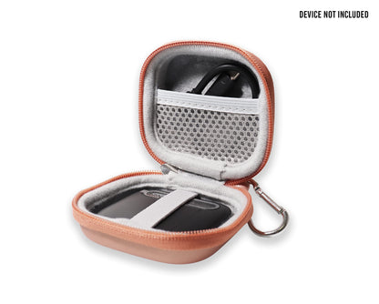 GETGEAR Portable SSD Case Compatible with Crucial X6 500GB, 1TB, 2TB, 4TB Portable SSD, Organizer for SSD and Cord GETGEAR