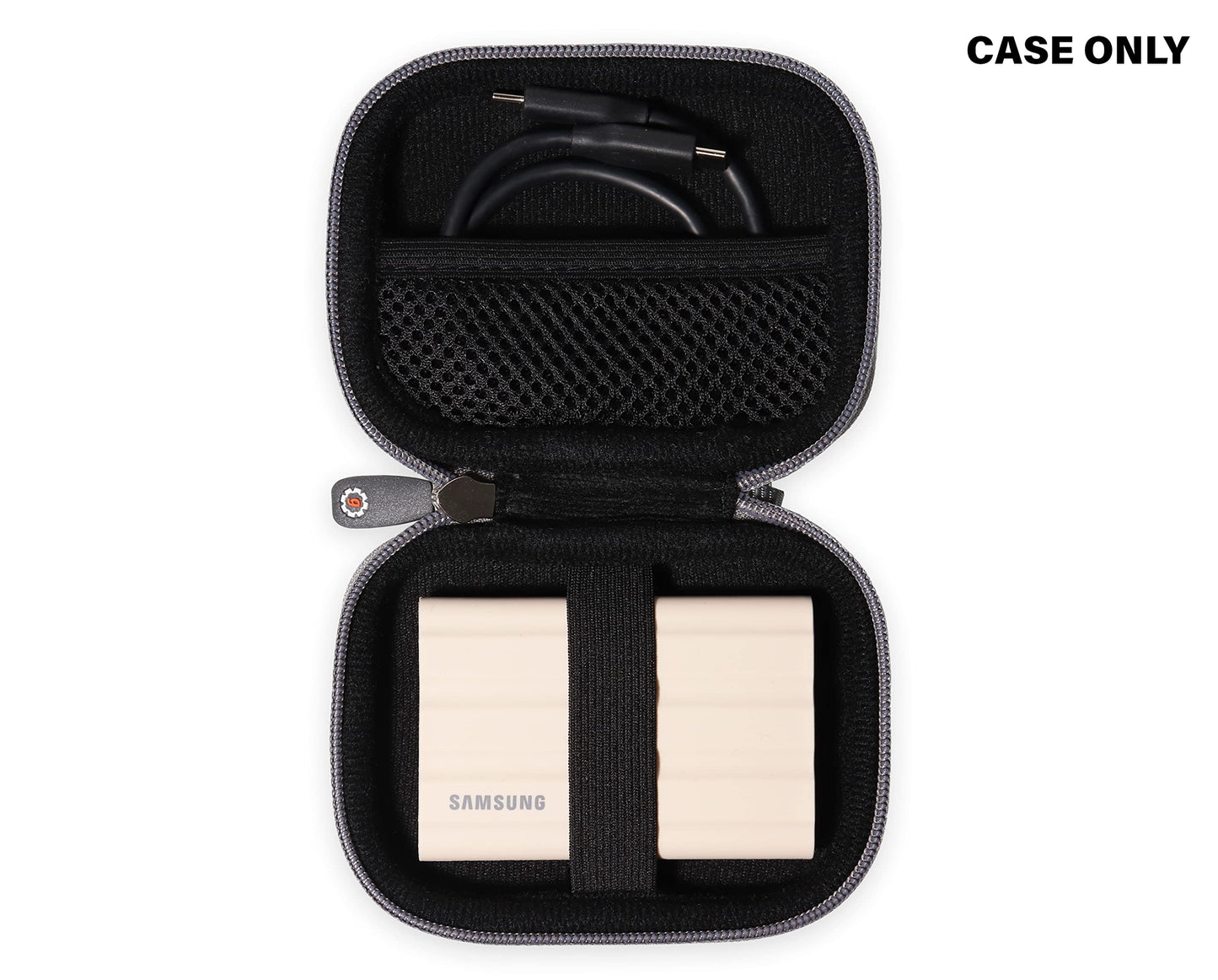 Getgear Portable SSD Case Compatible with Samsung T9 Portable SSD 4TB/ 2TB/ 1TB, T7 Shield, T7 Touch, T7 All Versions, Organizer for SSD and Cord