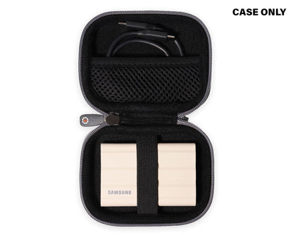 Getgear Portable SSD Case Compatible with Samsung T9 Portable SSD 4TB/ 2TB/ 1TB, T7 Shield, T7 Touch, T7 All Versions, Organizer for SSD and Cord