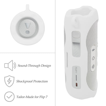 GETGEAR Silicone Cover Sleeve for JBL Flip 7 - Portable Waterproof and Drop-Proof Speaker, Customized Design Cover Portable Protection Solution, Best Matching in Shape and Color getgearcase