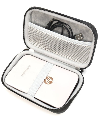 Carrying and Storage Case Travel Bag for HP Sprocket Plus Instant Photo Printer, Mobile Printer Plus, Instant Photo Printer, Inner Pocket for Printing Paper, Cable and Other Accessories WGear