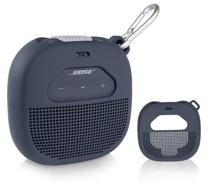 Feature Protective Case for Bose SoundLink Micro Bluetooth Speaker by WGear, Featured Design with mesh Pocket for Cable and Other Accessories, Elastic Strap to Secure Device WGear