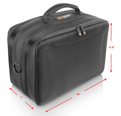 GETGEAR Professional All in one Camera case for up to 2 Cameras and Three Lenses, Long Distance, Wide Angel and Facial, for Canon EOS, EOS Rebel, Panasonic, Sony, Olympus, All Models GETGEAR