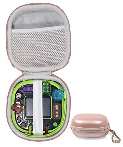 GETGEAR tailor made protective case for LeapFrog RockIt Twist Handheld Learning Game System, mesh pocket for cord and other accessories, finger strap (Pink) GETGEAR
