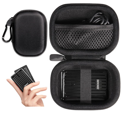 GETGEAR EVA Travel Case for Zendure 10000 mAh Power Bank – Shock‑Resistant Mini Charger Pouch