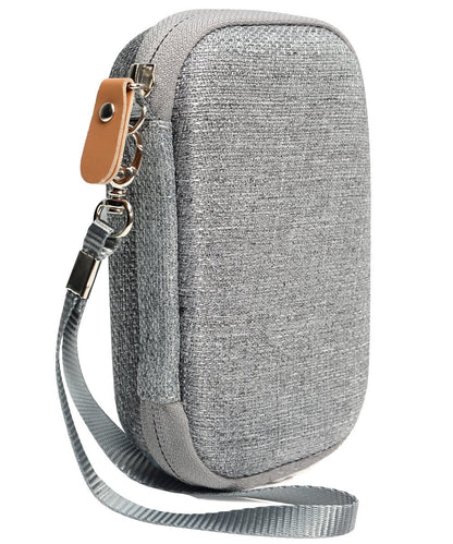 Shockproof Travel Easy Carrying Case for HP Sprocket Portable Photo Printer and Polaroid ZIP Mobile Printer, Mesh Pocket for Cable, Printing Paper and other accessories, Gray WGear