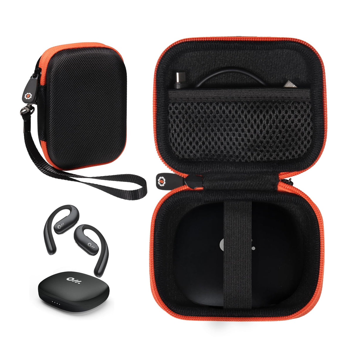 getgear Earbuds Case Compatible with Oladance OWS Pro Open Ear Headphones, OWS 2, OWS 1 GETGEAR