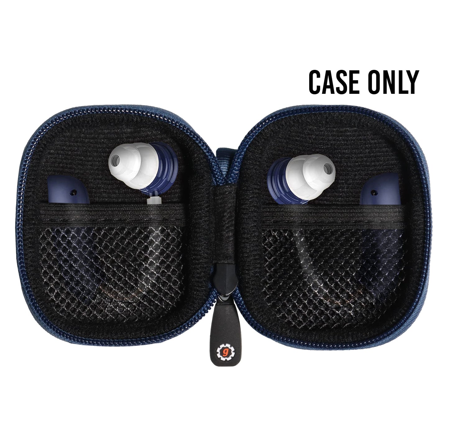 Designed Protective Case for Hearing Aid, Hearing Amplifier, Personal Sound Amplifier, Hearing Device, Listening Device, Strong Mini Case with Mesh pocket(Rose gold) GETGEAR