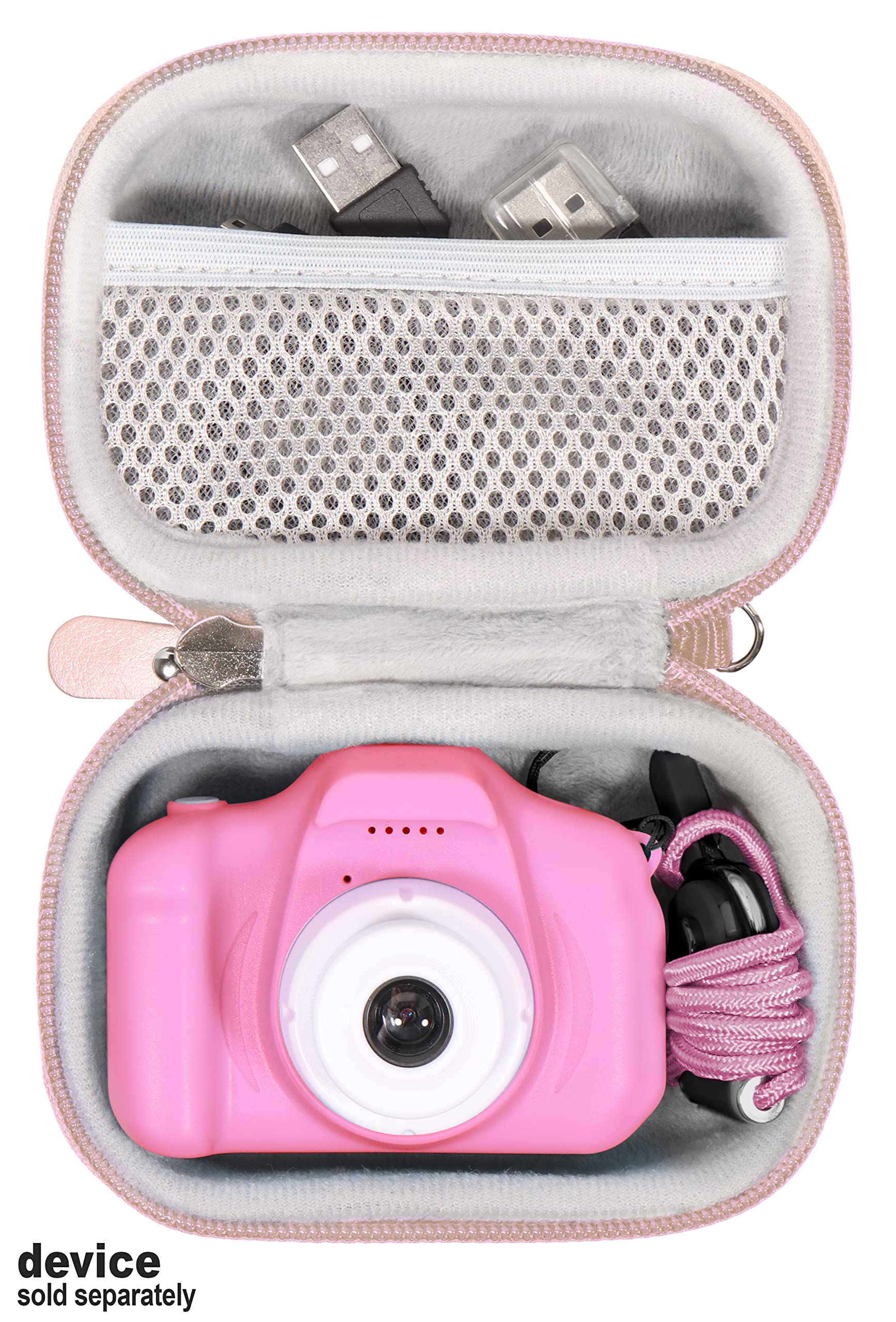 getgear Camera case for Seckton Kids Selfie Camera, organizing Travel case with mesh Pocket and Detachable Wrist Strap GETGEAR