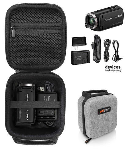 getgear Video Camera Camcorder Case for Panasonic Full HD Video Camera Camcorder HC-V180K, HC-V770; Canon VIXIA HF R800; Sony HDRCX405, CX440, CX240; LINNSE, kicteck, kimire, Heegomn, SEREER, ORDRO GETGEAR