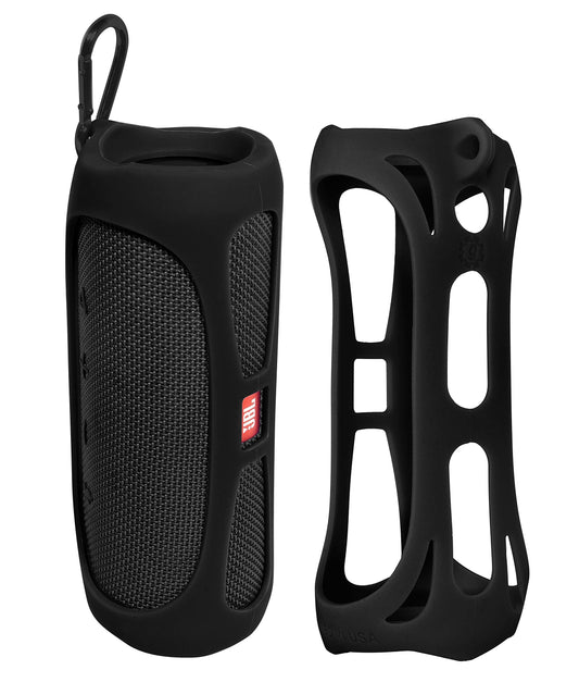 GETGEAR Silicone Cover Sleeve forJBL Flip 4 Waterproof Portable Bluetooth Speaker, Customized Design Skin Portable Protection Solution, Best Matching in Shape and Color GETGEAR