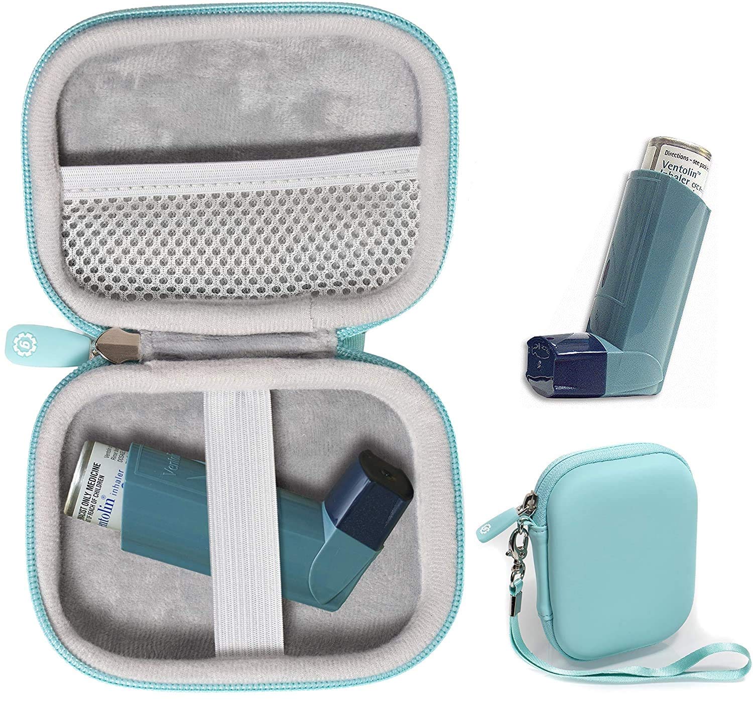 GETGEAR Asthma Inhaler Holder case, Compact and Sturdy case for Handy Ventolin Inhaler for Adults and Kids (CASE ONLY) GETGEAR
