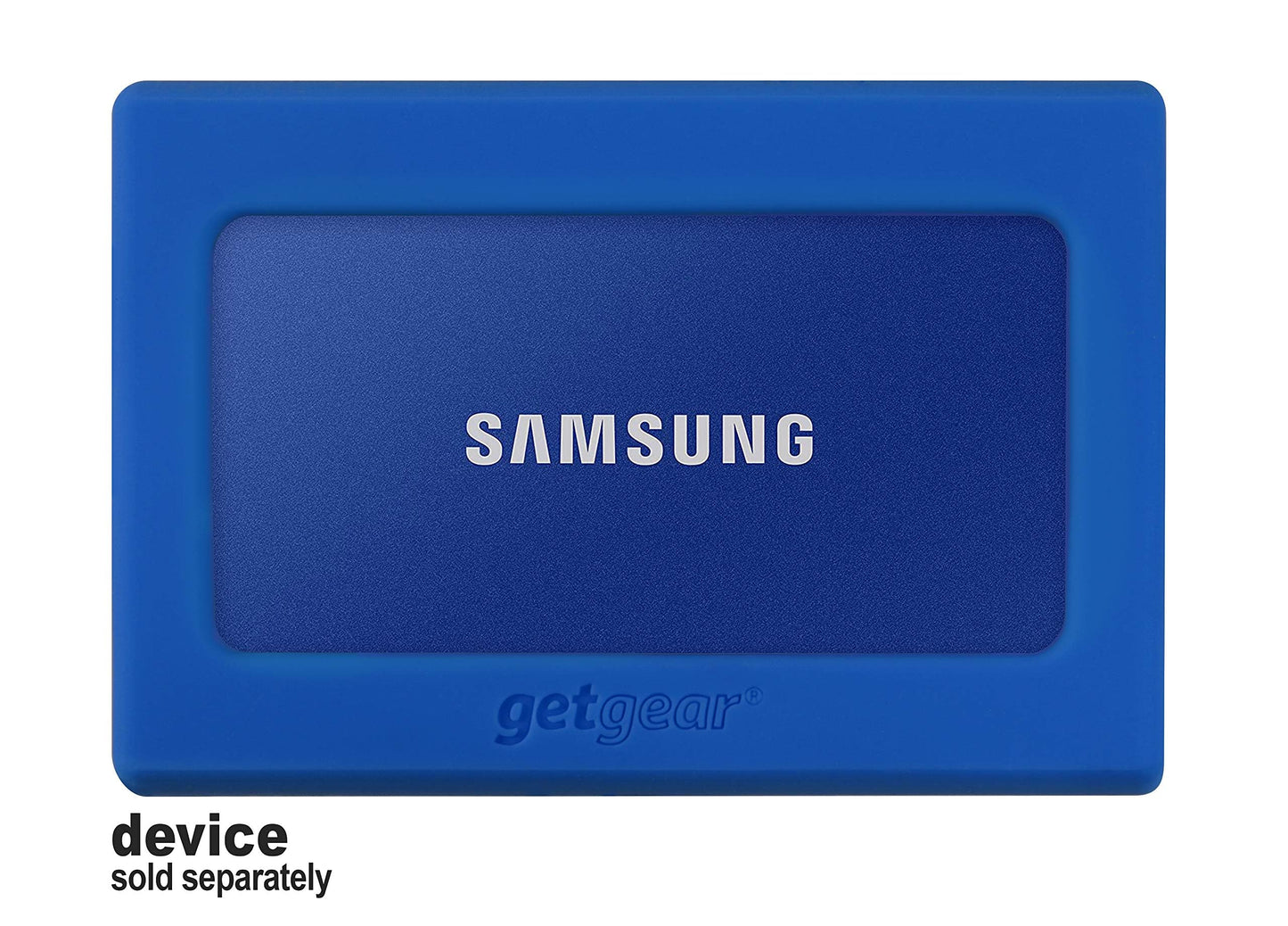 getgear Silicone Bumper for Samsung T7 Touch Portable SSD - 1TB, 2TB, 500GB, USB 3.2, Strong-Shock Absorbing, Slip-Resistant- Black GETGEAR