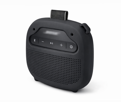 GETGEAR Protective Silicone case for Bose New SoundLink Micro Portable Bluetooth Speaker (2nd Gen) -Anti-Slip Silicone Cover with Stand Feet,Carabiner & Adjustable Neck Strap getgearcase