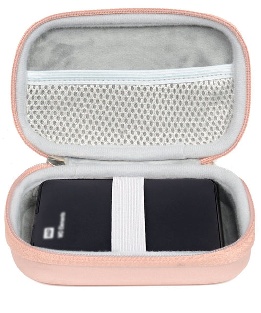 External Hard Drive Case for WD My Passport, WD Elements / Seagate Expansion, Seagate Backup Plus Slim 1TB 2TB 3TB 4TB USB 3.0, Portable External Hard Drive Storage Pouch Box Bag, Mesh cable pocket WGear