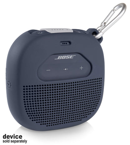 Feature Protective Case for Bose SoundLink Micro Bluetooth Speaker by WGear, Featured Design with mesh Pocket for Cable and Other Accessories, Elastic Strap to Secure Device WGear