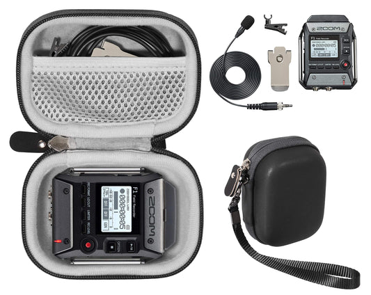getgear case for Zoom F1-LP Lavalier Body-Pack Recorder Audio for Video Recorder, Organizer for Zoom F1-LP, Lavalier Microphone, SD Cards, Battery WGear