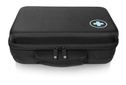 GETGEAR case for 2019 Hyperice Hypervolt Plus with Slots for 5 Head and Attachment, All in one Gym Case for Universal Muscle Massager Gun, Towel, Oil, Cream, Earbuds and Other Carry-on Essentials GETGEAR